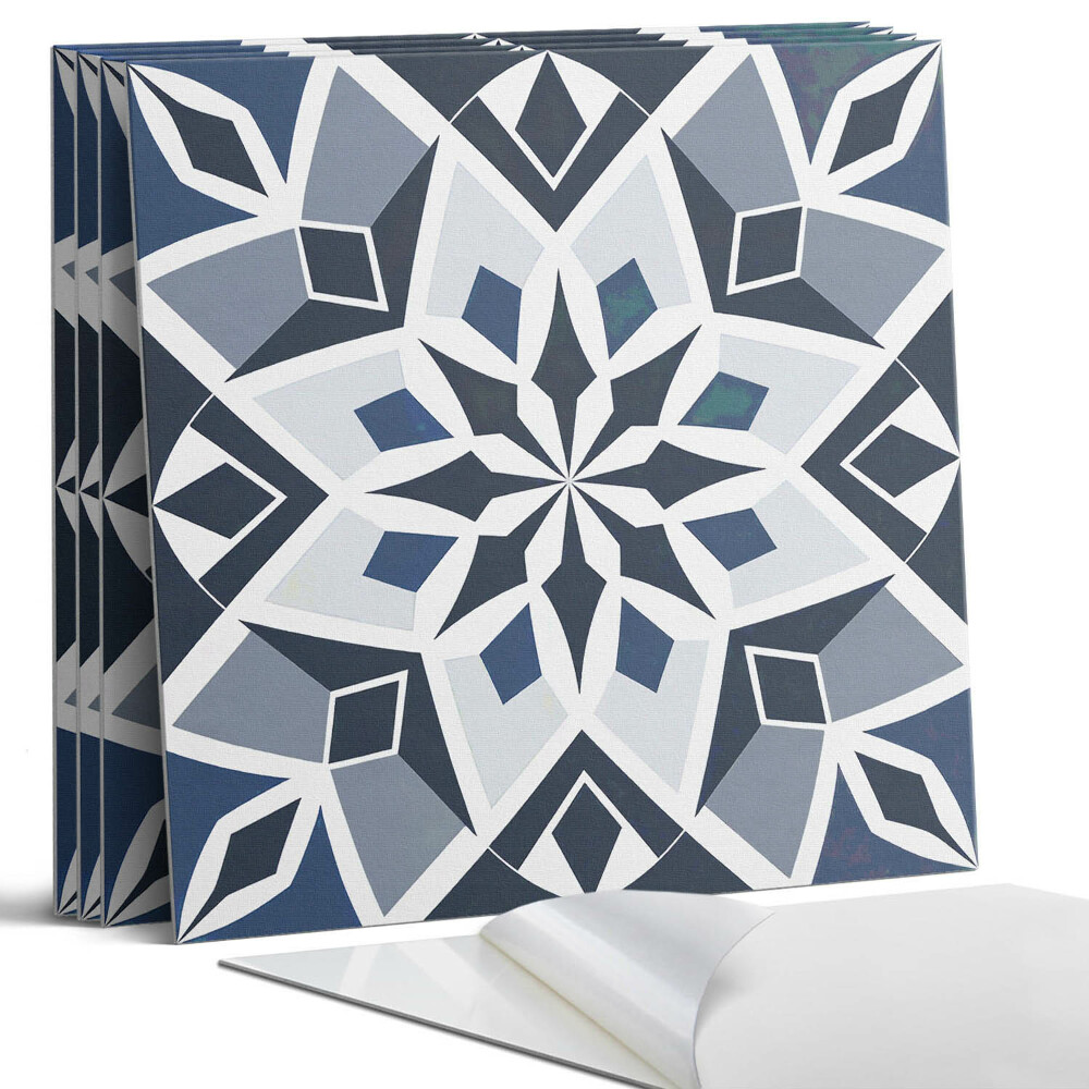 Panel dekoracyjny kwadratowy Geometryczny wzór kwiatowy