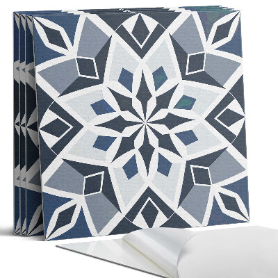 Panel dekoracyjny kwadratowy Geometryczny wzór kwiatowy