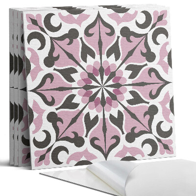 Panel samoprzylepny kwadratowy Wzór roślinny w symetrii