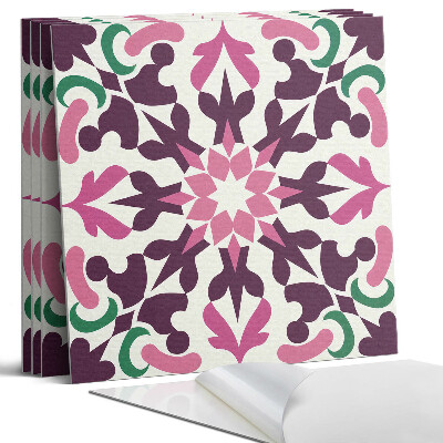 Panel dekoracyjny kwadratowy Symetryczny wzór roślinny