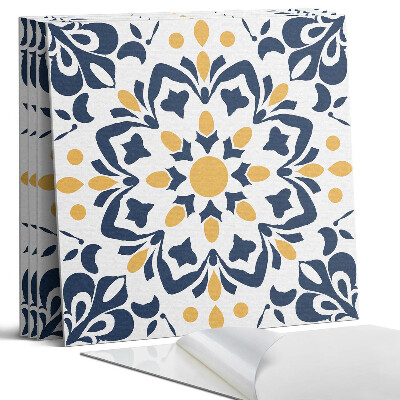 Panel samoprzylepny kwadratowy Kwiatowy wzór mandali