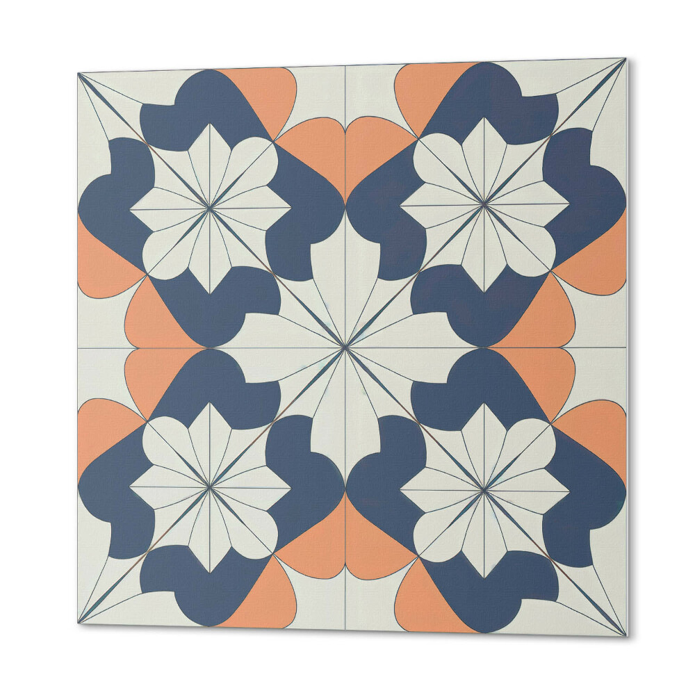 Panel ścienny pcv Geometryczny wzór kwiatowy
