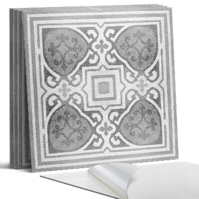 Panel samoprzylepny kwadratowy Wzór z ornamentami w symetrii