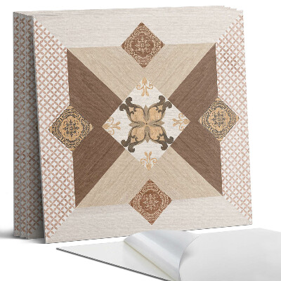 Panel samoprzylepny kwadratowy Wzór mozaikowy z ornamentami