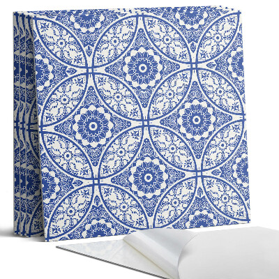 Panel samoprzylepny kwadratowy Wzór kwiatowych motywów