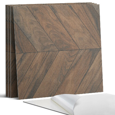 Panel dekoracyjny kwadratowy Wzór deski w jodełkę