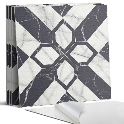Panel samoprzylepny kwadratowy Geometryczny wzór marmurowy