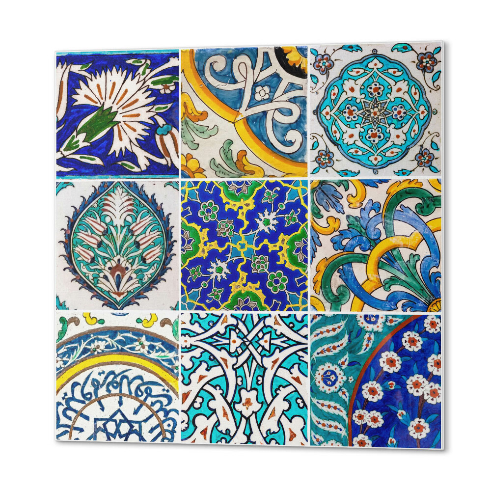 Panel samoprzylepny kwadratowy Wzory ceramiczne w mozaice
