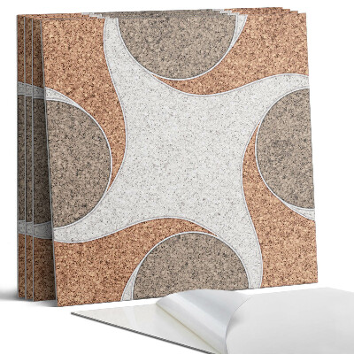 Panel ścienny pcv Wzór z okręgami i falami