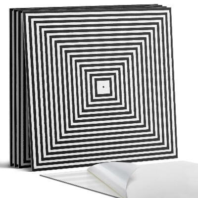 Panel dekoracyjny kwadratowy Koncentryczne linie w kwadratach