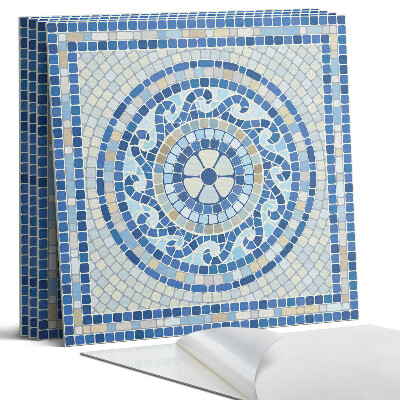 Panel dekoracyjny kwadratowy Mozaika w odcieniach nieba