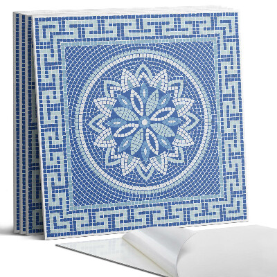 Panel samoprzylepny kwadratowy Mosaic floral pattern design