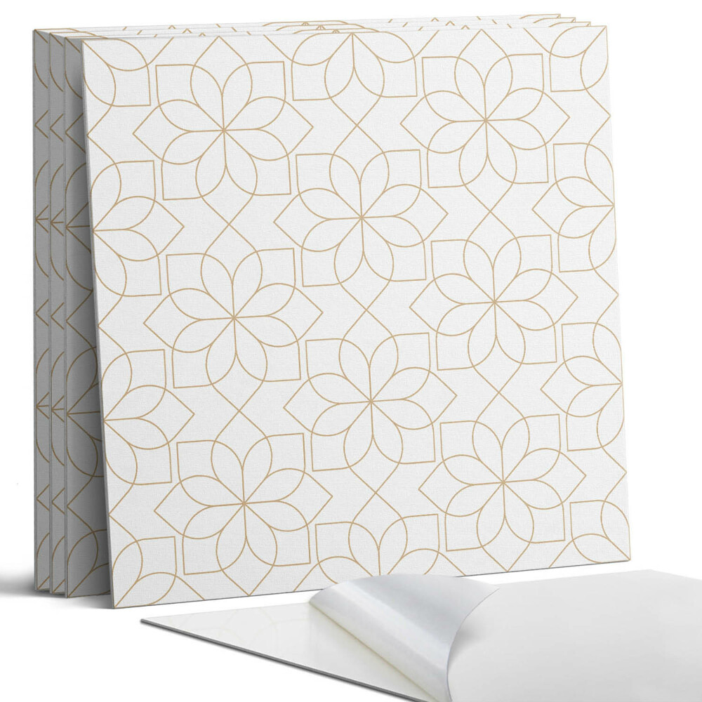 Panel ścienny pcv Geometryczny wzór kwiatowy