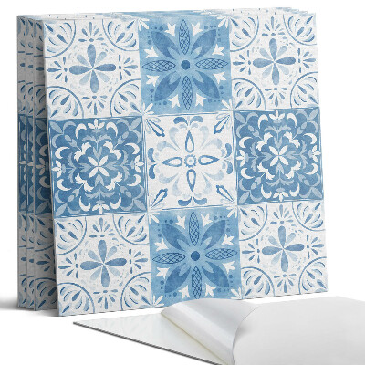 Panel ścienny pcv Wzór kwiatowy w kafelkach