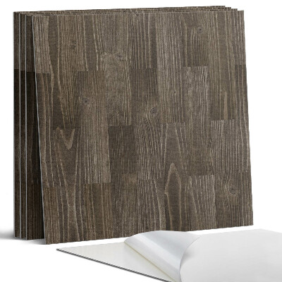 Panel samoprzylepny kwadratowy Wzór drewnianych desek