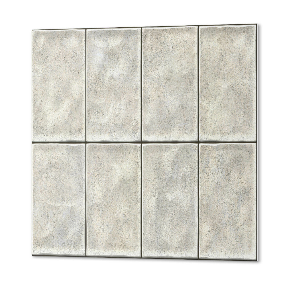 Panel dekoracyjny kwadratowy Jasne płytki pionowe 3D