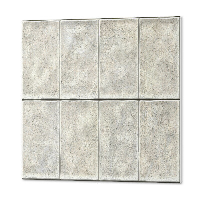 Panel dekoracyjny kwadratowy Jasne płytki pionowe 3D