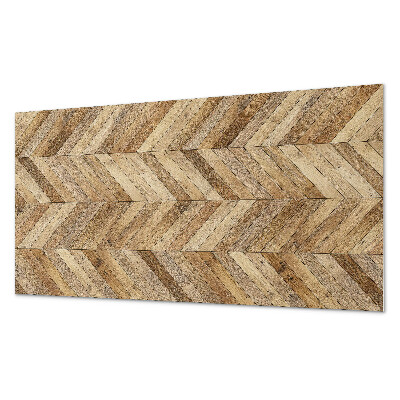 Panel ścienny pcv Wzór jodełkowy z drewna