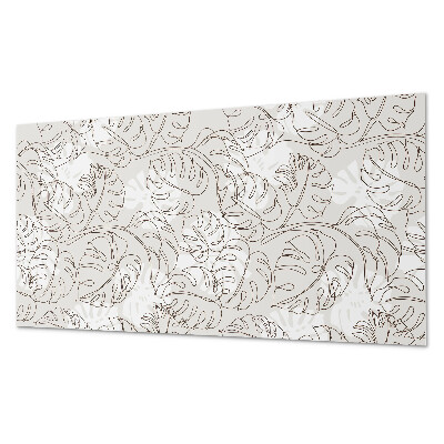 Panel dekoracyjny Liściasty wzór w prostych liniach