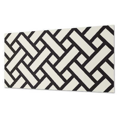 Panel pcv na ścianę Wzór geometryczny z plecionką