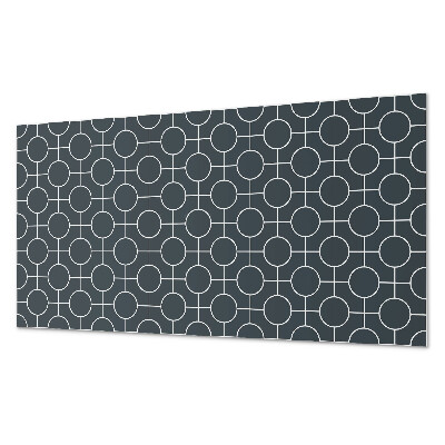 Panel ścienny pcv Wzór okręgów i linii w geometrii