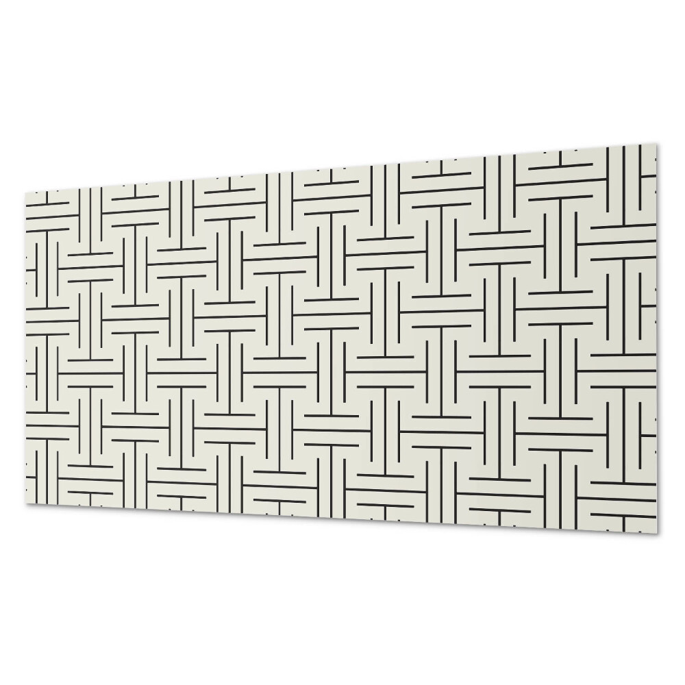 Panel pcv na ścianę Kratkowy motyw geometryczny