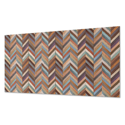 Panel ścienny pcv Wzór jodełkowy w drewnianym stylu