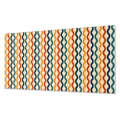 Panel pcv na ścianę Rytmiczne fale w harmonijnym układzie