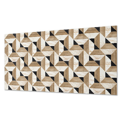 Panel pcv na ścianę Abstrakcyjny motyw trójkątnych kształtów