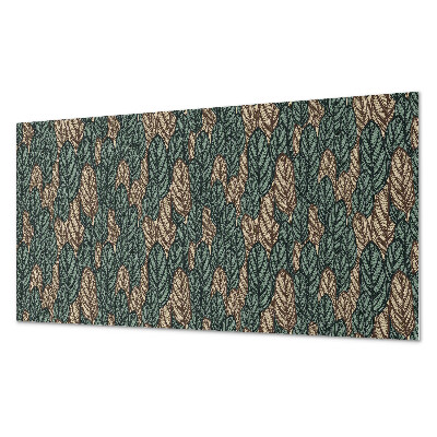 Panel dekoracyjny Liście w płaskim układzie