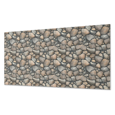 Panel pcv na ścianę Motyw kamienistej struktury