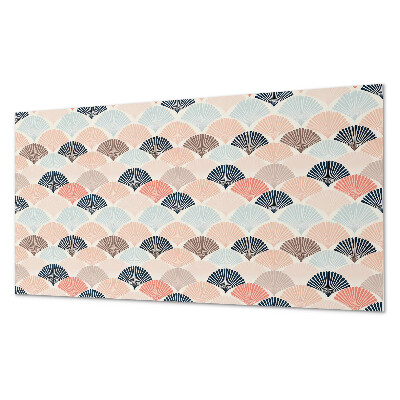 Panel dekoracyjny Fale z motywem wachlarzy