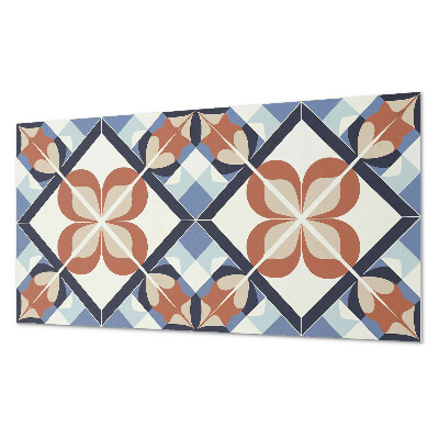 Panel ścienny pcv Kwiatowy wzór w symetrycznych kształtach