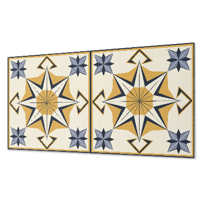 Panel pcv na ścianę Kompasowy wzór z gwiazdami