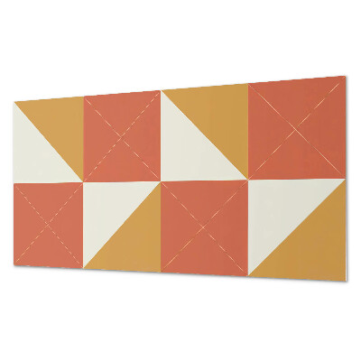 Panel pcv na ścianę Ciepłe geometryczne wzory