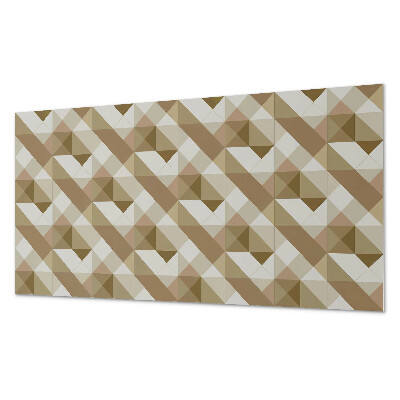 Panel ścienny pcv Ziemne kształty w geometrycznym stylu