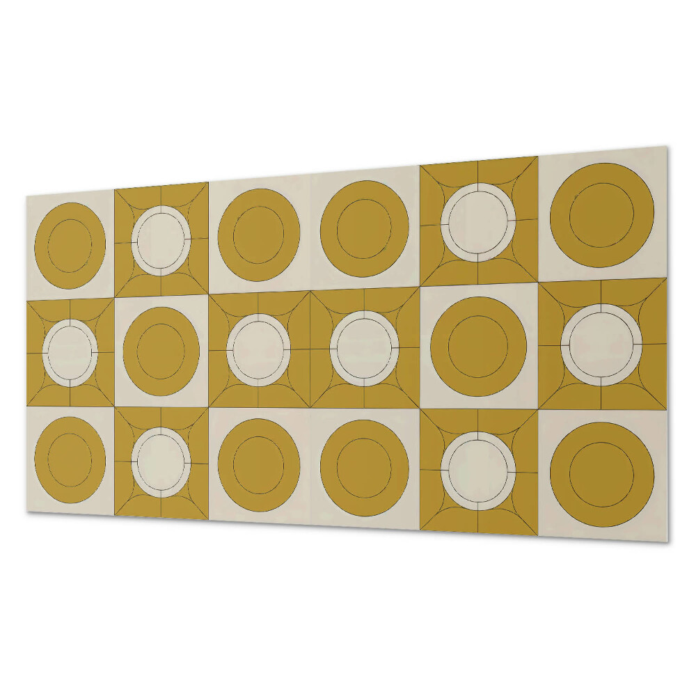 Panel ścienny pcv Nowoczesny motyw z okrągłymi kształtami