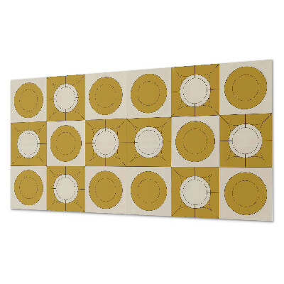 Panel ścienny pcv Nowoczesny motyw z okrągłymi kształtami