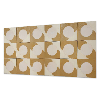 Panel pcv na ścianę Wzór geometrycznych kół i łuków