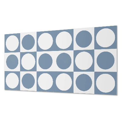 Panel ścienny pcv Okrągłe wzory w siatkowej kompozycji