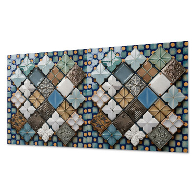 Panel dekoracyjny Ceramiczne motywy płytek