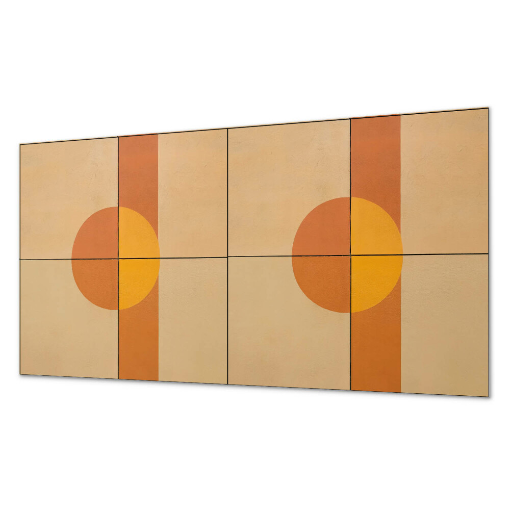 Panel pcv na ścianę Nowoczesny motyw kształtów geometrycznych