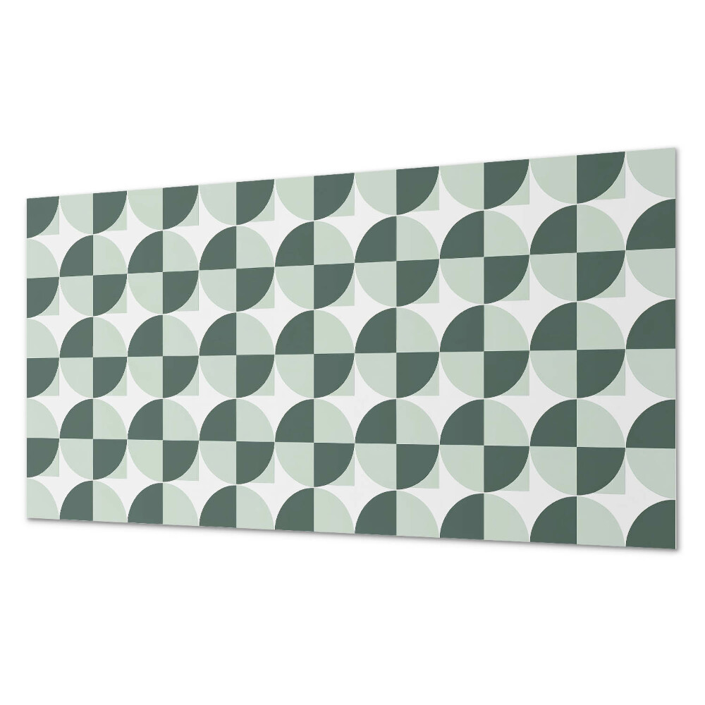 Panel ścienny pcv Okręgi i kwadraty w geometrycznym stylu