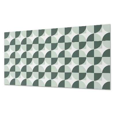 Panel ścienny pcv Okręgi i kwadraty w geometrycznym stylu