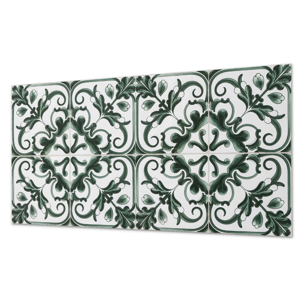 Panel ścienny pcv Roślinne kwadraty w stylu geometrycznym