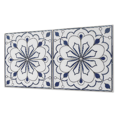 Panel ścienny pcv Kwiatowy motyw w stylu ceramicznym