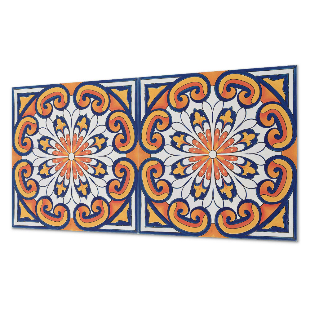 Panel dekoracyjny Kwiatowy motyw na kolorowym tle