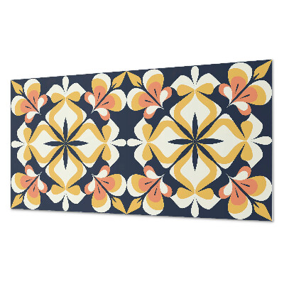 Panel pcv na ścianę Kwiatowy motyw w formie geometrii