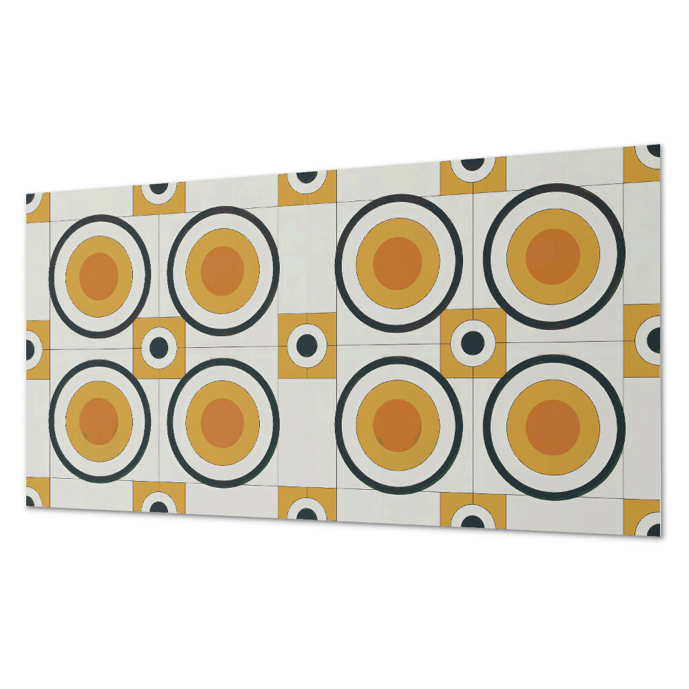 Panel dekoracyjny Wzór okręgów i kwadratów w geometrii