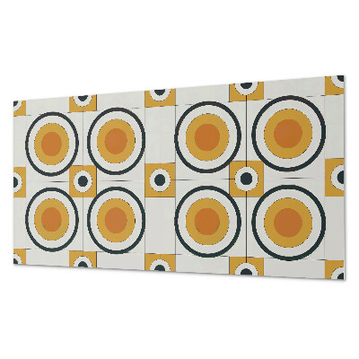 Panel dekoracyjny Wzór okręgów i kwadratów w geometrii